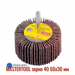 Круг лепестковый в оправке Mastertool 60 х 30 мм Р40 (08-2274) Круг лепестковый в оправке Mastertool 60 х 30 мм Р40 (08-2274)