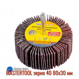 Круг лепестковый в оправке Mastertool 80 х 30 мм Р40 (08-2284) Круг лепестковый в оправке Mastertool 80 х 30 мм Р40 (08-2284)
