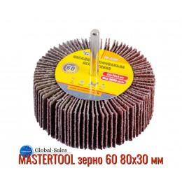 Круг лепестковый в оправке Mastertool 80 х 30 мм Р60 (08-2286) Круг лепестковый в оправке Mastertool 80 х 30 мм Р60 (08-2286)