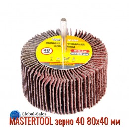 Круг лепестковый в оправке Mastertool 80 х 40 мм Р40 (08-2294) Круг лепестковый в оправке Mastertool 80 х 40 мм Р40 (08-2294)