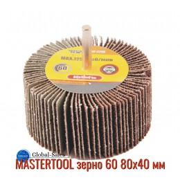 Круг лепестковый в оправке Mastertool 80 х 40 мм Р60 (08-2296) Круг лепестковый в оправке Mastertool 80 х 40 мм Р60 (08-2296)