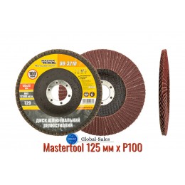Круг лепестковый торцевой Mastertool 125 мм x Р100 изогнутый (08-3210) Круг лепестковый торцевой Mastertool 125 мм x Р100 изогнутый (08-3210)