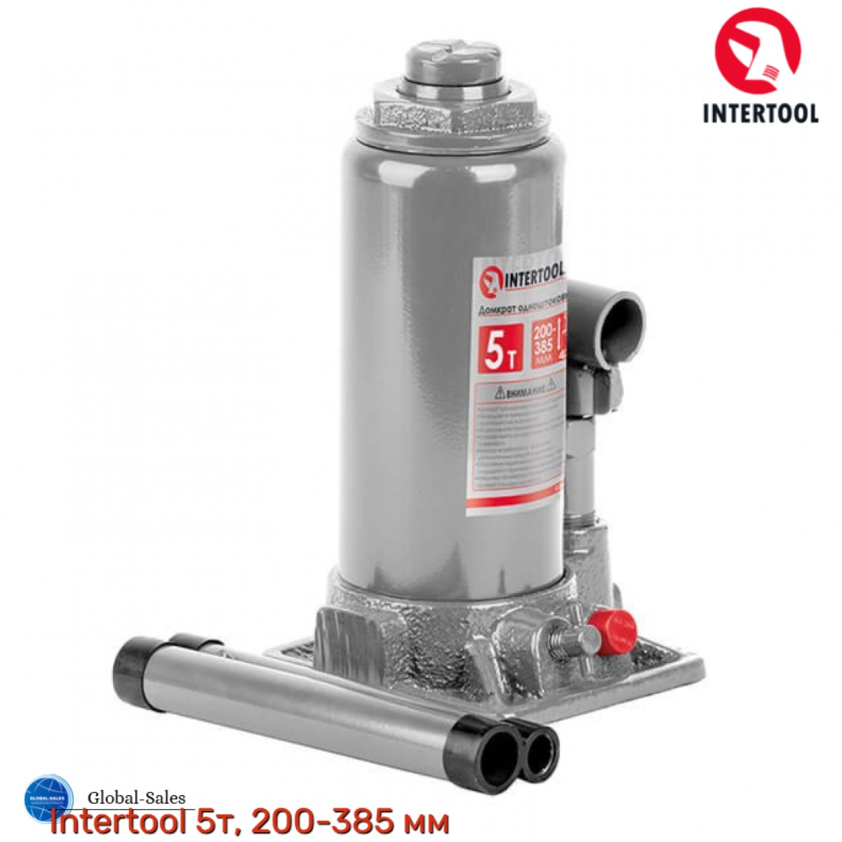 Домкрат гидравлический Intertool 5 т х 355 мм одноштоковый (GT0023) Домкрат гидравлический Intertool 5 т х 355 мм одноштоковый (GT0023)