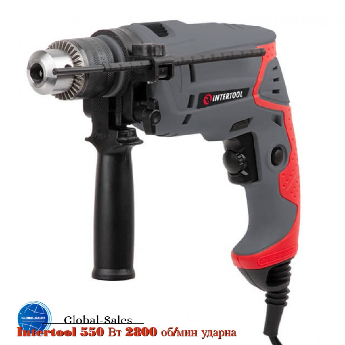 Дрель ударная Intertool 550 Вт (DT-0107) 2800 об/мин