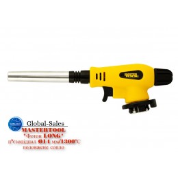 Горелка газовая c пьезоподжигом Mastertool ⌀14мм фотон Long (44-5042) Горелка газовая c пьезоподжигом Mastertool ⌀14мм фотон Long (44-5042)
