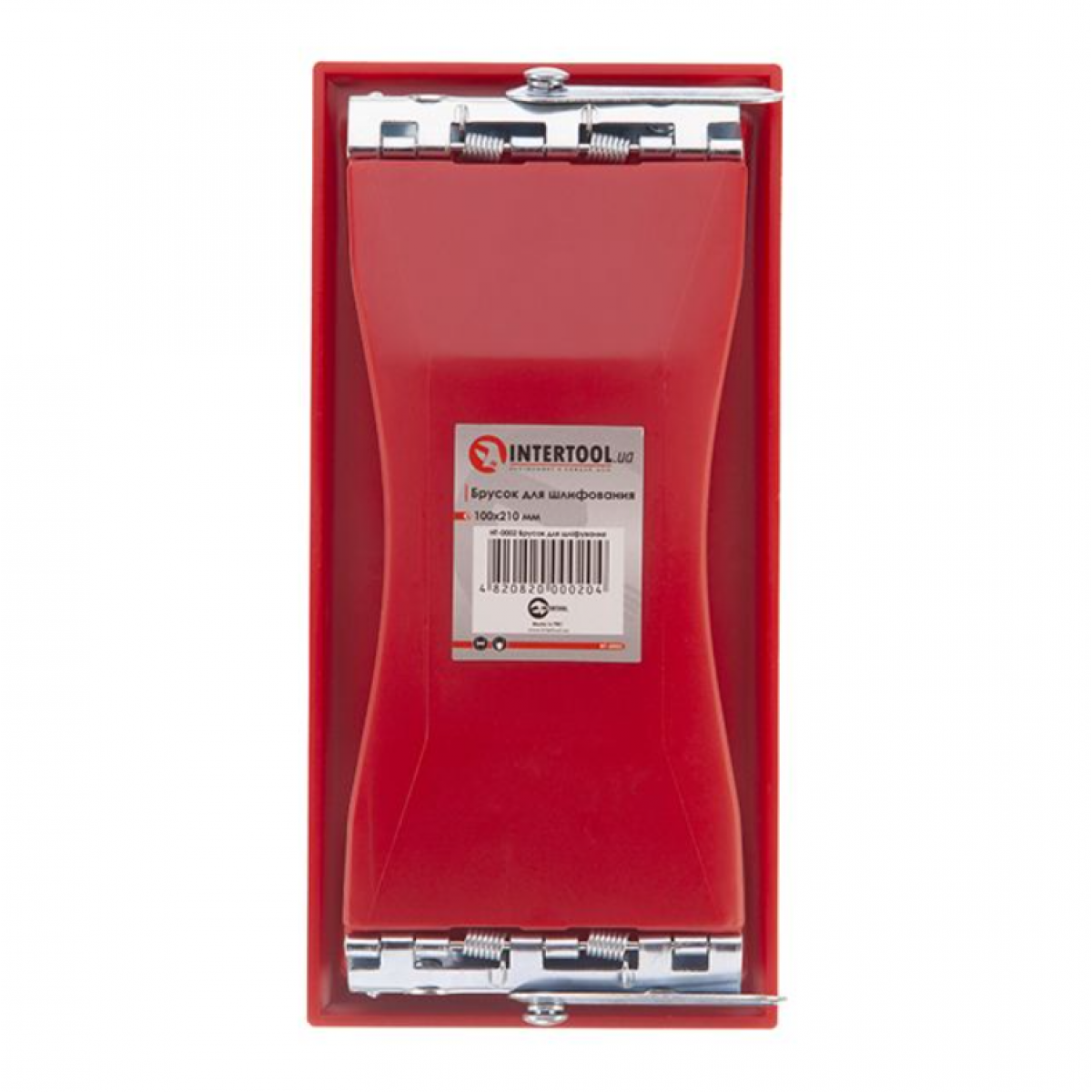 Брусок для шлифования Intertool 100 х 210 мм (HT-0002) красный