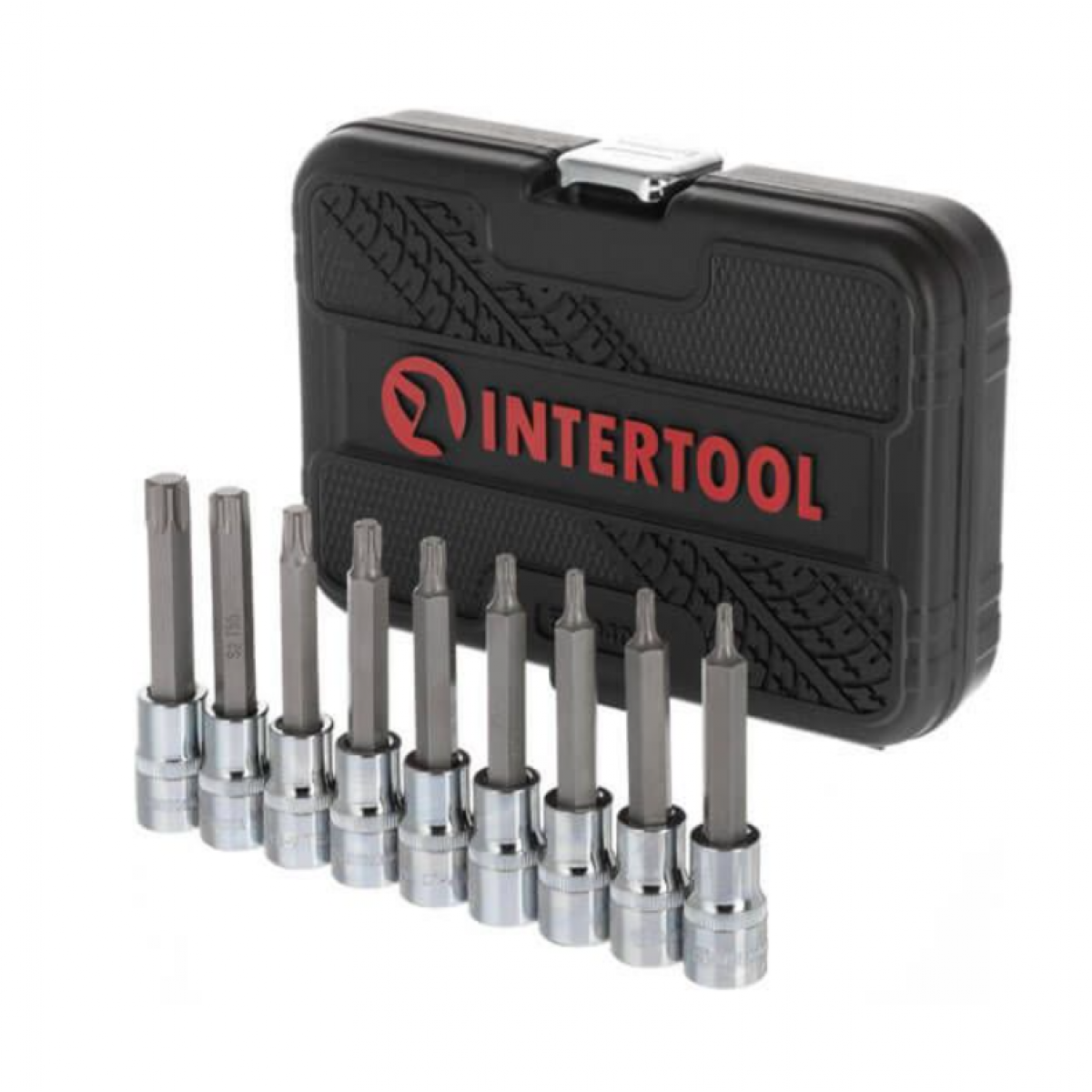 Набор бит TORX Intertool 1/2" x T20-T60 x 100 мм (9 шт.) Storm (ET-8401)