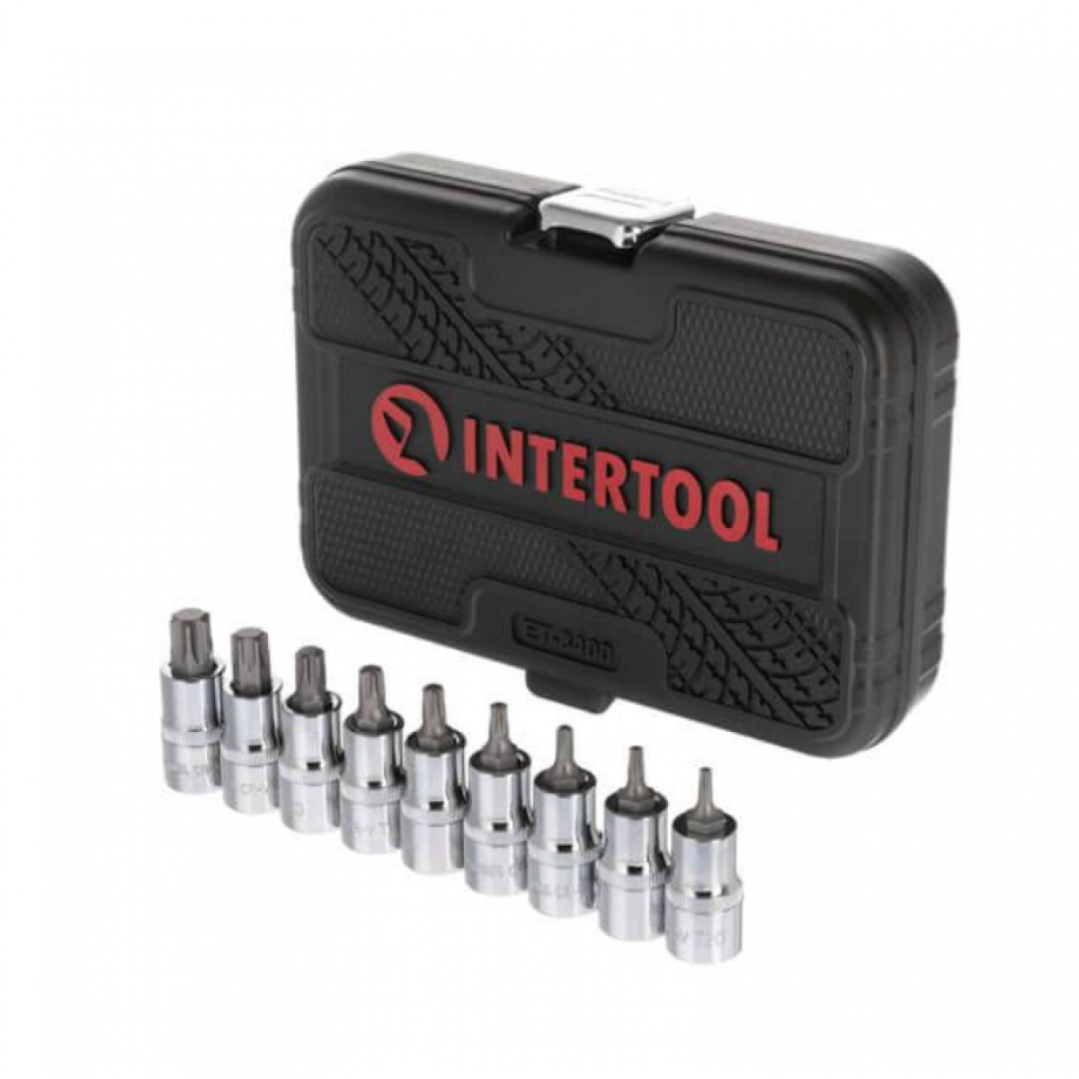 Набор бит TORX Intertool 1/2" x T20-T60 x 55 мм (9 шт.) Storm (ET-8400) Набор бит TORX Intertool 1/2" x T20-T60 x 55 мм (9 шт.) Storm (ET-8400)