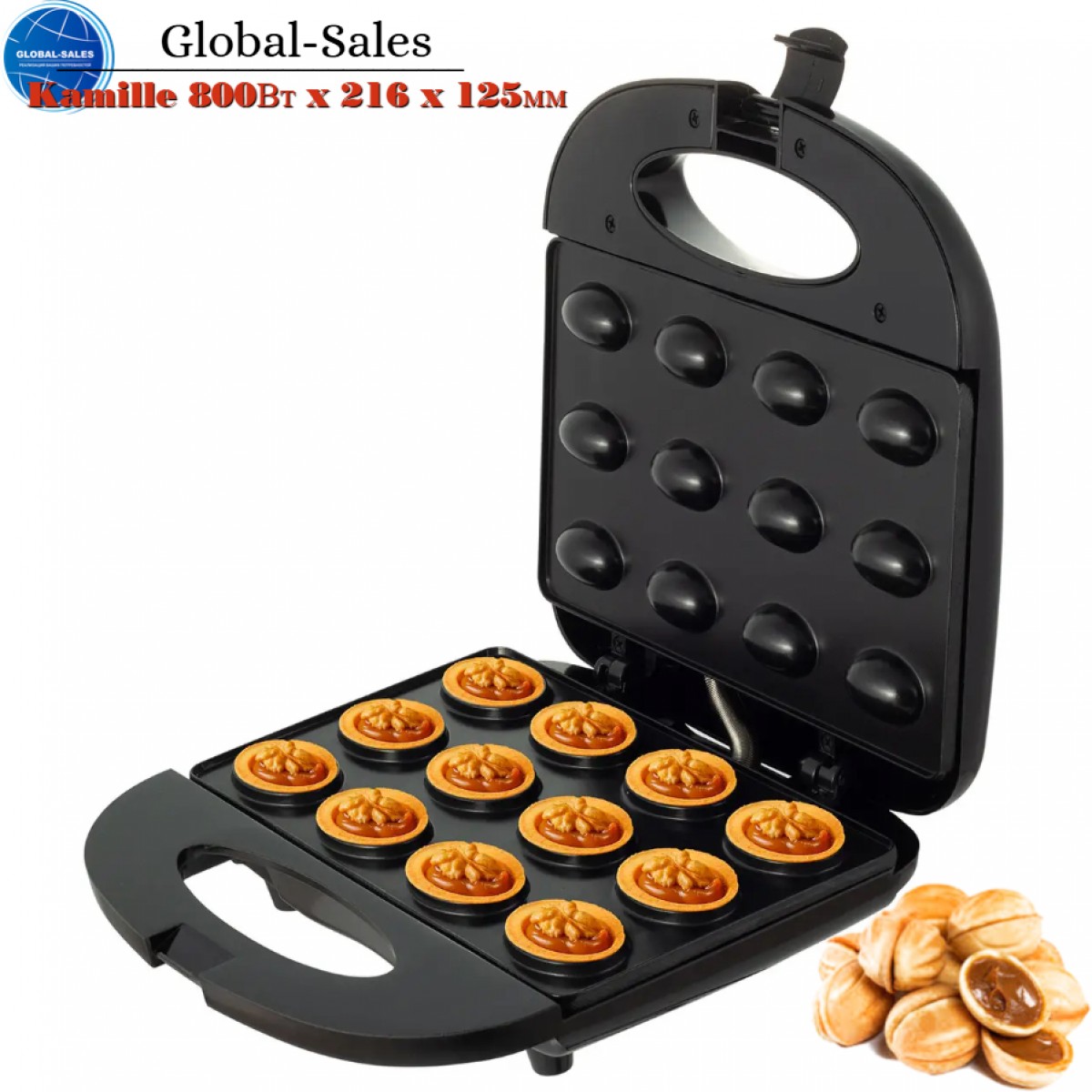 Орешница Kamille 800Вт x 216 x 125мм (6720) черная Орешница Kamille 800Вт x 216 x 125мм (6720) черная