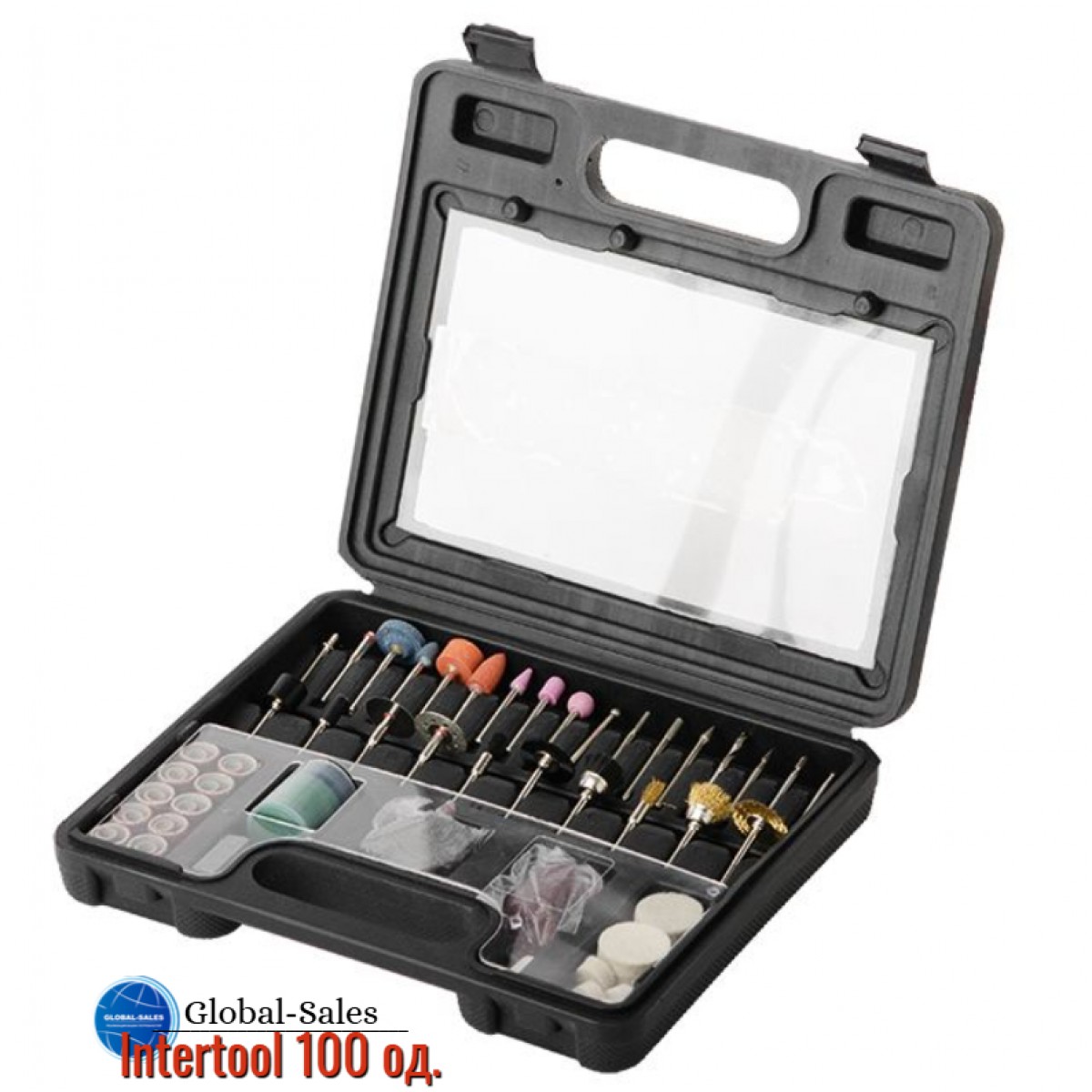Комплект аксессуаров для гравера Intertool 100 ед. (BT-0013)