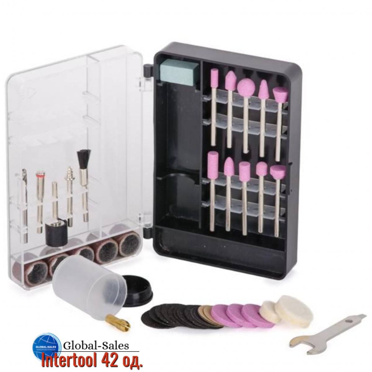 Комплект аксессуаров для гравера Intertool 42 ед. (BT-0012)