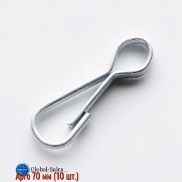 Карабин пружинный Apro 70 мм (SHS-70) (10 шт.)