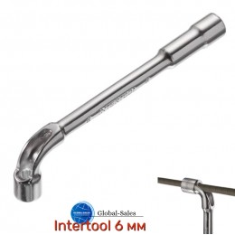 Ключ торцевой L-образный с отверстием Intertool 6 мм (HT-1606)