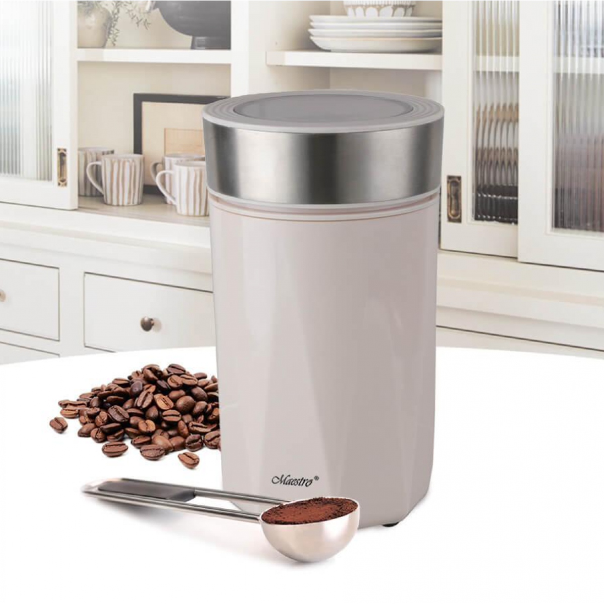 Кофемолка Maestro 150Вт x 50г слоновая кость (MR-456-IVORY)
