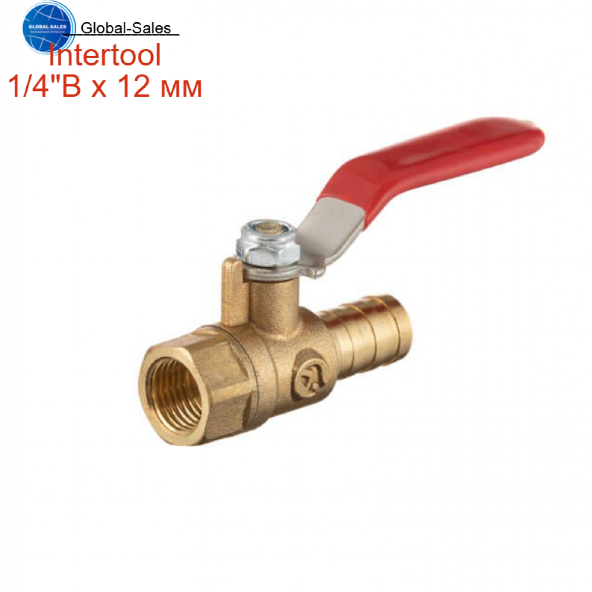 Кран шаровый воздушный Intertool 1/4"В x 12 мм (PT-1891)