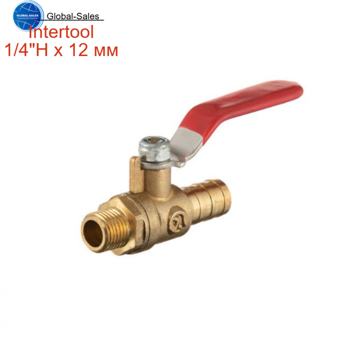 Кран шаровый воздушный Intertool 1/4"Н x 12 мм (PT-1892)