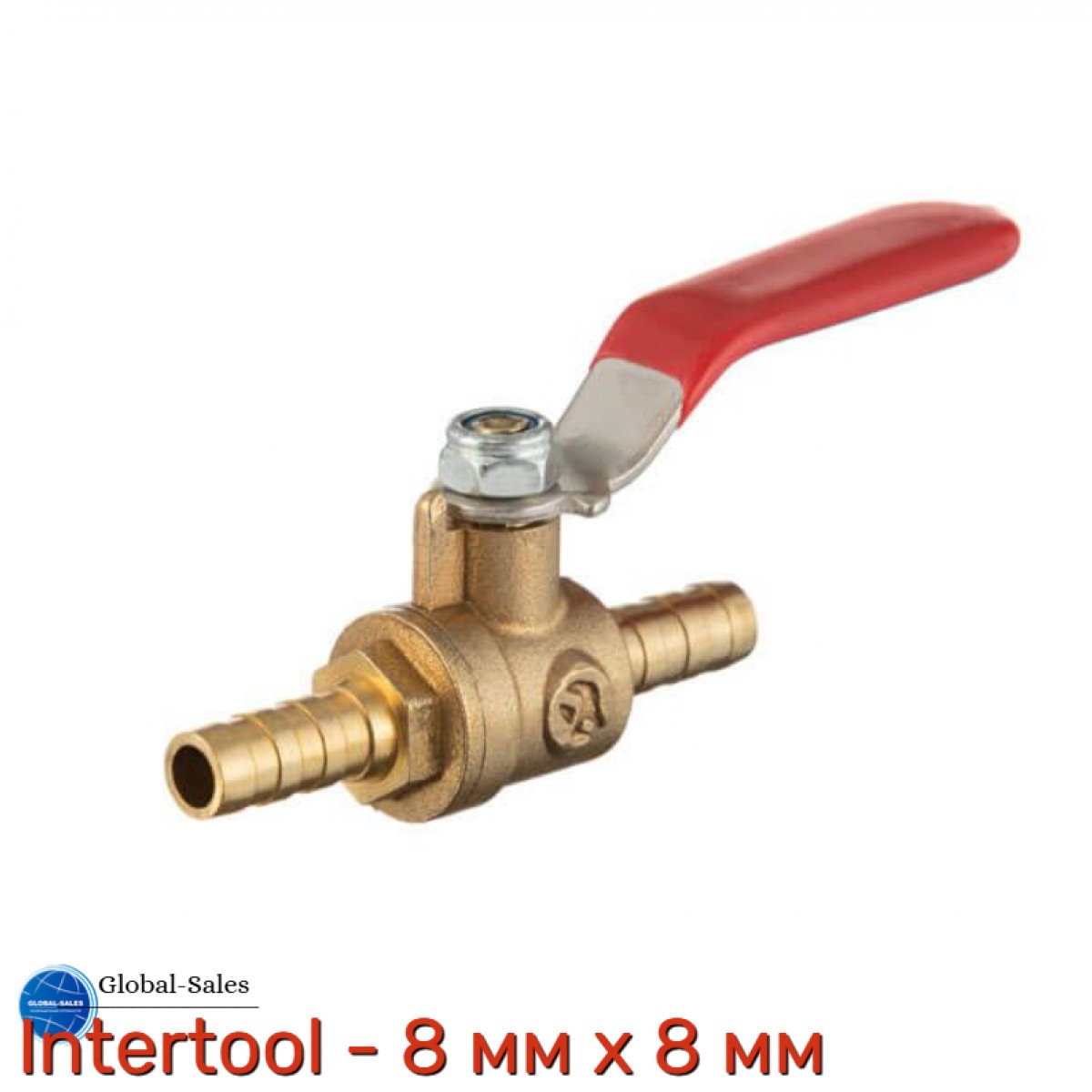 Кран шаровый воздушный Intertool 8 мм x 8 мм (PT-1894)