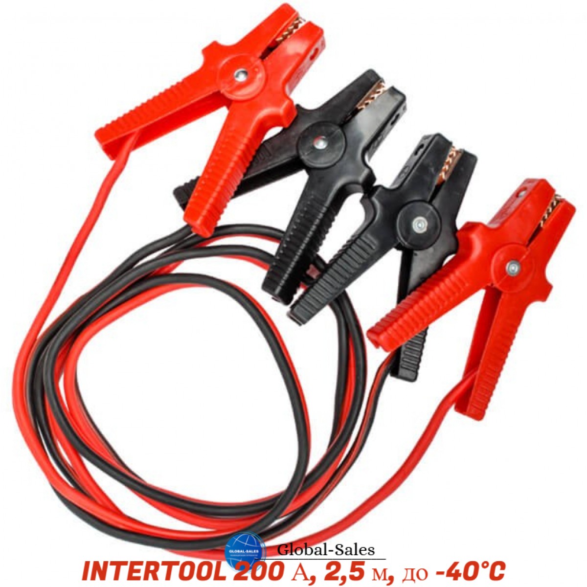 Провода пусковые Intertool 200 A x 2.5 м (AT-3040)