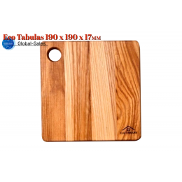 Доска разделочная Eco Tabulas 190 x 190 x 17мм с отверстием (ас07) Доска разделочная Eco Tabulas 190 x 190 x 17мм с отверстием (ас07)