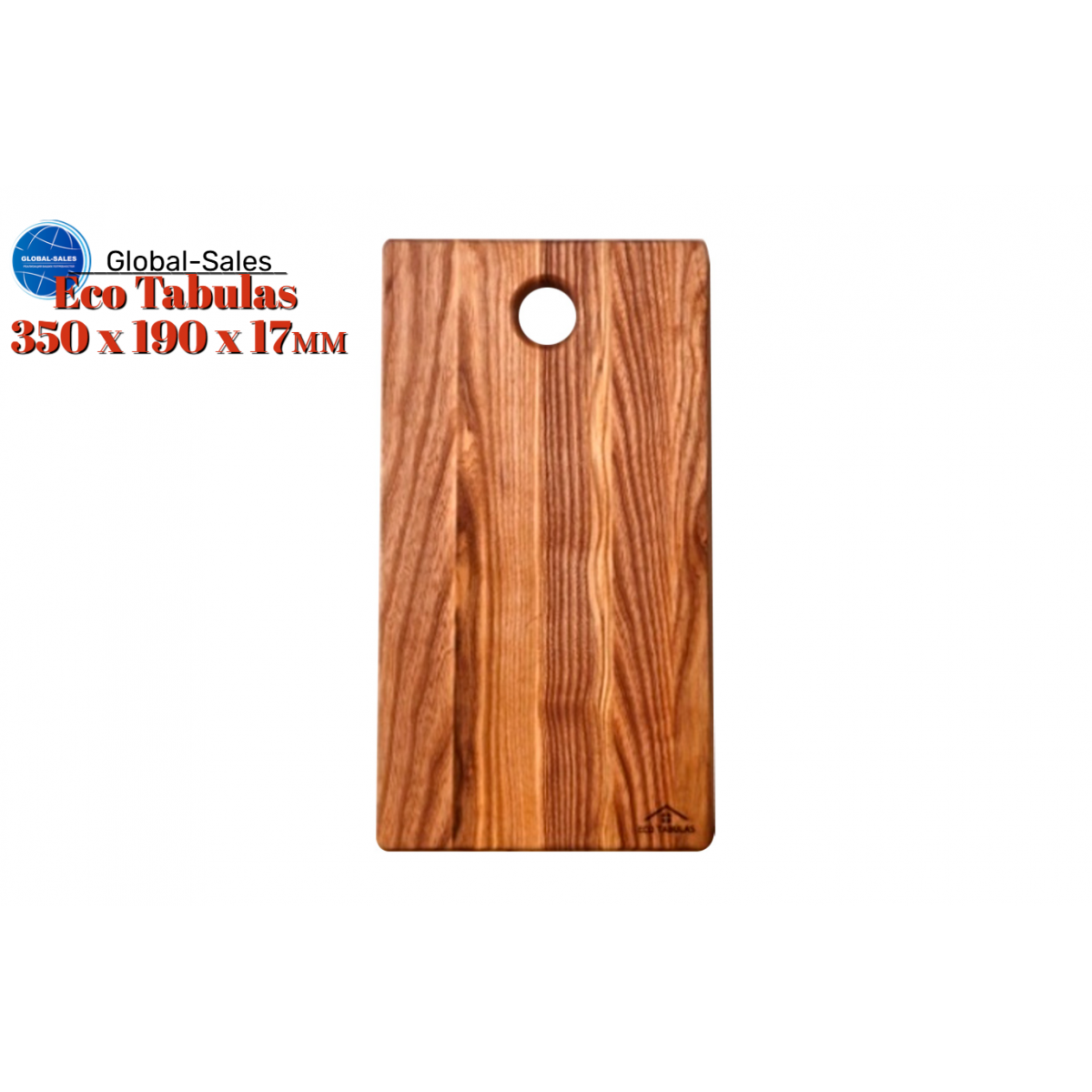 Доска разделочная Eco Tabulas 350 x 190 x 17мм с отверстием (ас04)