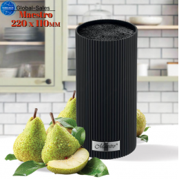 Колодка для ножей Maestro 220 x 110мм черная (MR-1437-BLACK) Колодка для ножей Maestro 220 x 110мм черная (MR-1437-BLACK)