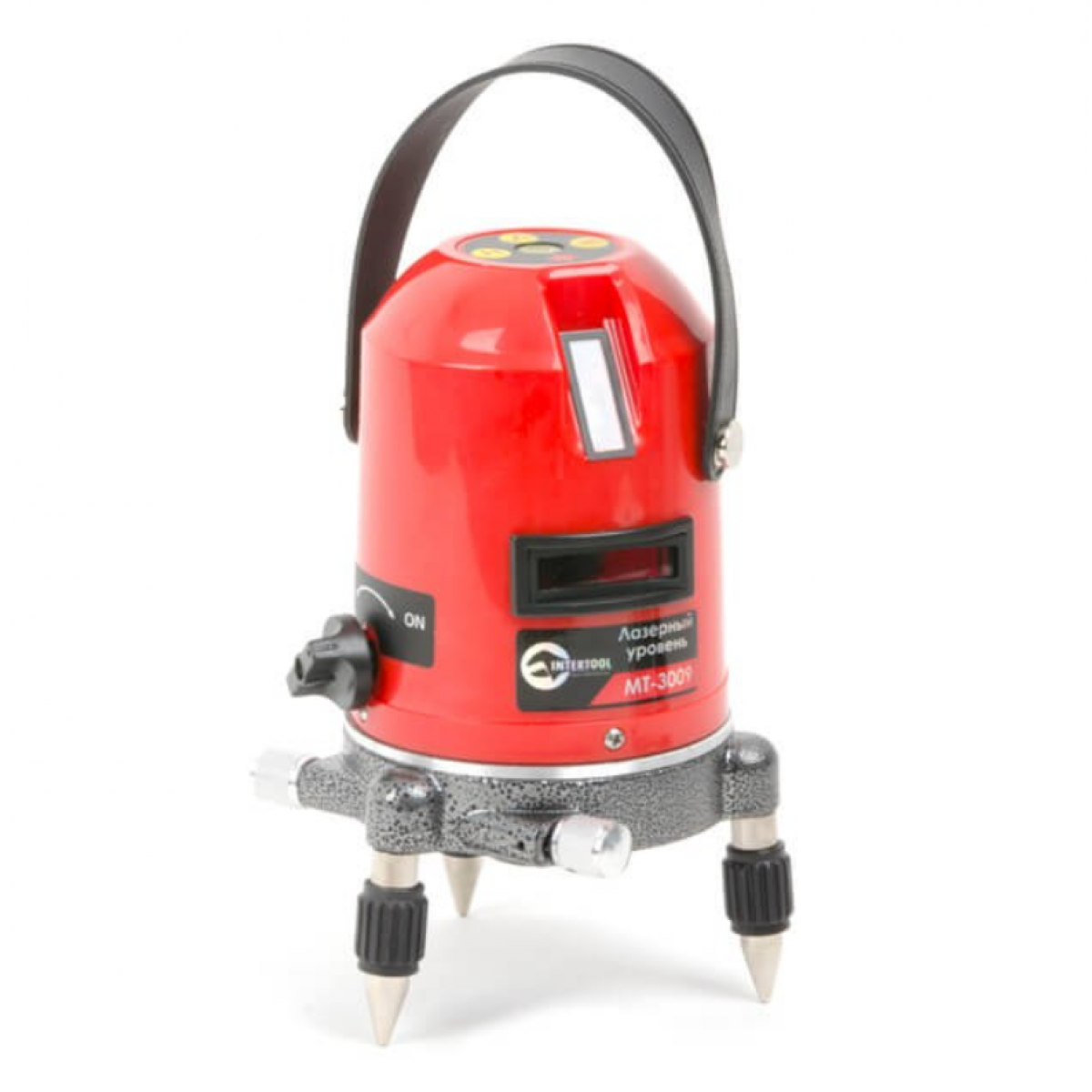Уровень лазерный Intertool 2 лазерные головки (MT-3009) зарядка + переходник под Micro USB