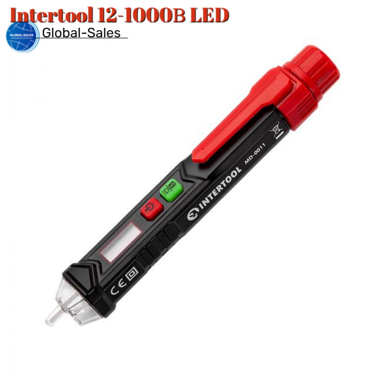 Тестер напряжения бесконтактный Intertool 12-1000В LED (MD-0011)