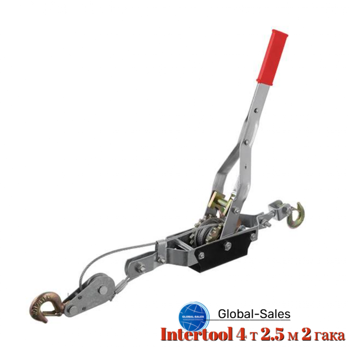 Лебедка рычажная Intertool 4 т 2.5 м 2 крюка (GT1444) Лебедка рычажная Intertool 4 т 2.5 м 2 крюка (GT1444)
