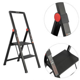 Стремянка Intertool 2 ступени x 456 мм Storm (LT-5002) алюминиевая 