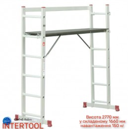 Лестница-помост Intertool 1670 мм x 6 ступеней (LT-0027)