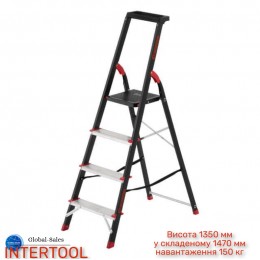 Стремянка Intertool 4 ступени x 850 мм (LT-0054)