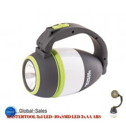 Фонарь кемпинговый Mastertool 11LED x 3 Вт (1COB) x 3 режима (94-0805)