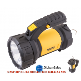 Фонарь кемпинговый Mastertool 2LED x 3 Вт (1COB) x 4 режима (94-0804)