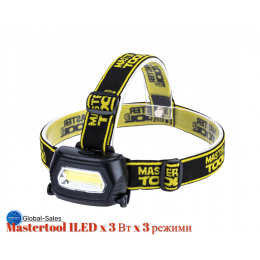 Фонарь налобный Mastertool 1LED x 3 Вт x 3 режима (94-0810)