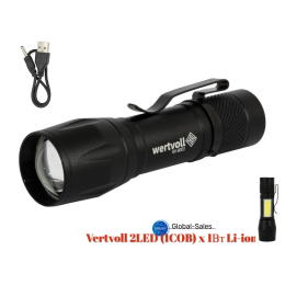 Фонарь ручной Vertvoll 2LED (1COB) x 1Вт Li-ion (RX-8003)