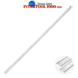 Линейка Intertool нержавейка 1000 мм (MT-2006) Линейка Intertool нержавейка 1000 мм (MT-2006)