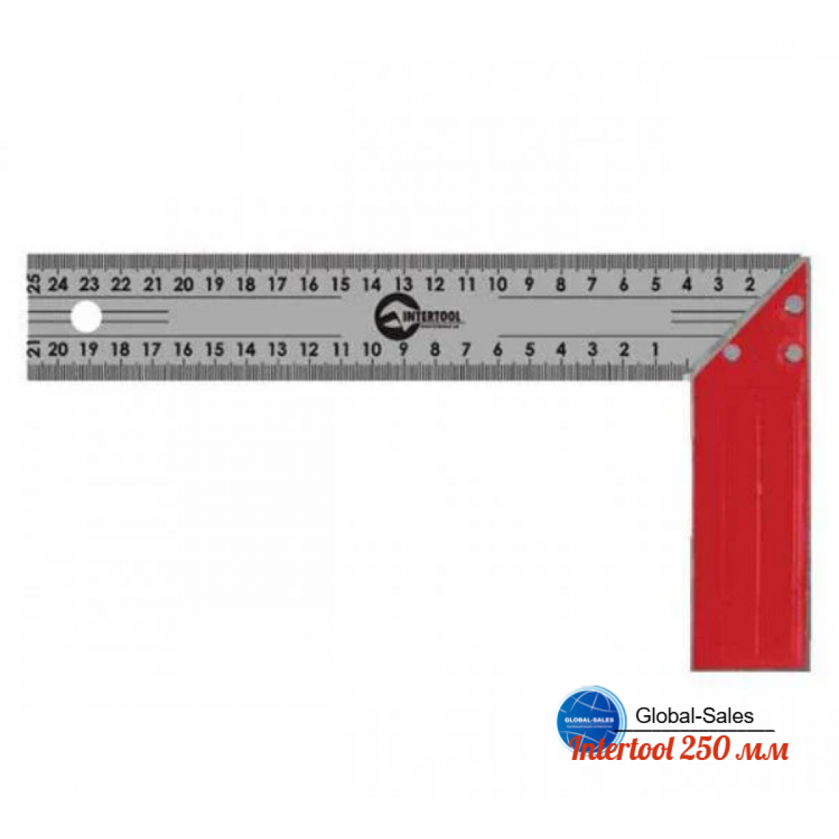 Угольник Intertool 250 мм (MT-2026) Угольник Intertool 250 мм (MT-2026)