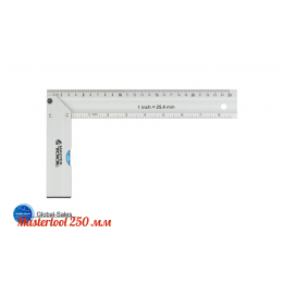 Угольник Mastertool 250 мм с капсулой алюминиевый (30-4250) Угольник Mastertool 250 мм с капсулой алюминиевый (30-4250)