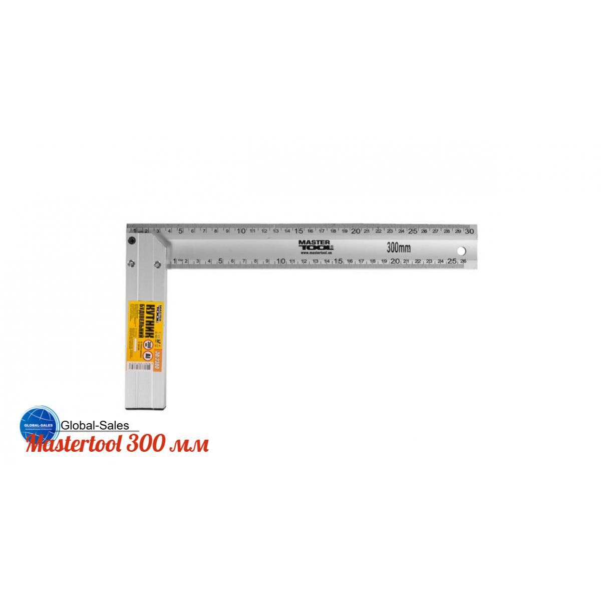 Угольник Mastertool 300 мм алюминиевый (30-2300)
