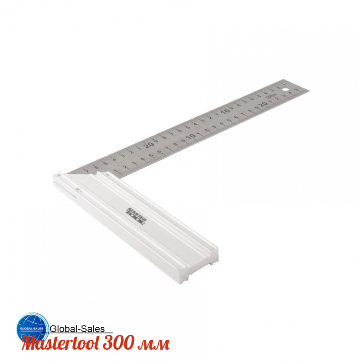 Угольник Mastertool 300 мм алюминий + нержавеющаяя сталь (30-1300) Угольник Mastertool 300 мм алюминий + нержавеющаяя сталь (30-1300)