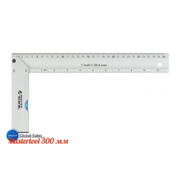 Угольник Mastertool 300 мм с капсулой алюминиевый (30-4300) Угольник Mastertool 300 мм с капсулой алюминиевый (30-4300)