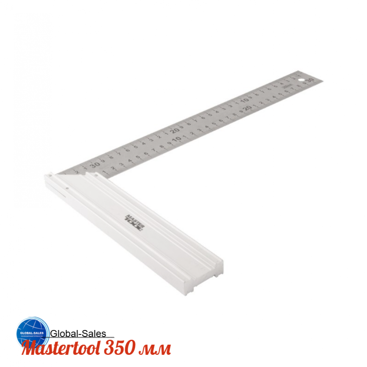 Угольник Mastertool 350 мм алюминий + нержавеющаяя сталь (30-1350)