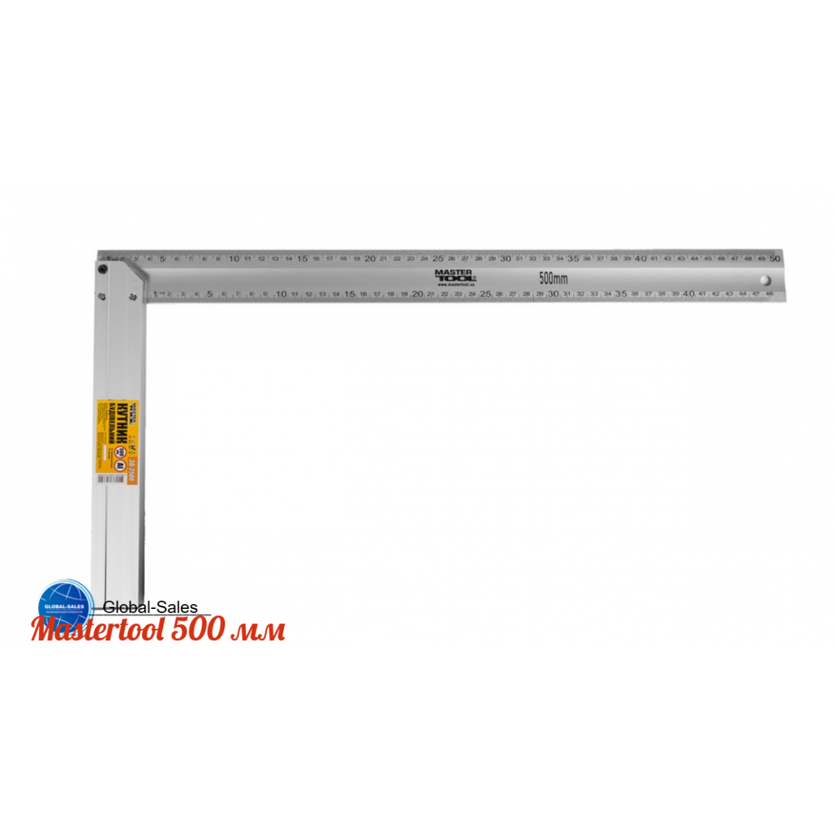 Угольник Mastertool 500 мм алюминиевый (30-2500)
