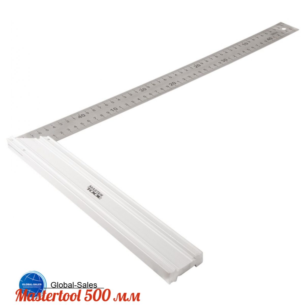 Угольник Mastertool 500 мм алюминий + нержавеющаяя сталь (30-1500) Угольник Mastertool 500 мм алюминий + нержавеющаяя сталь (30-1500)