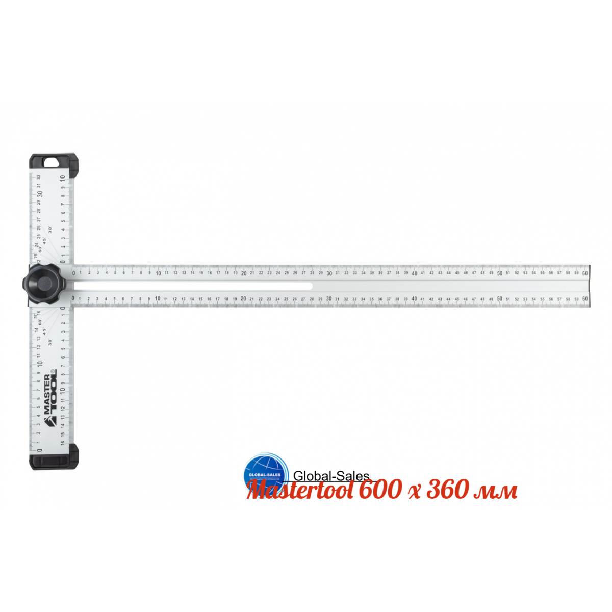 Угольник для гипсокартона Mastertool 600 x 360 мм (30-3511)