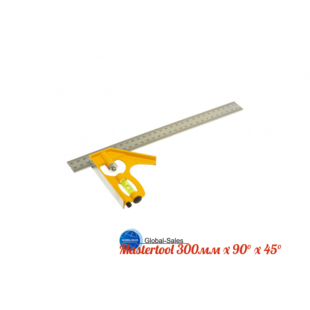 Угольник столяра Mastertool 300мм x 90° x 45° (30-3510) Угольник столяра Mastertool 300мм x 90° x 45° (30-3510)