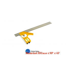 Угольник столяра Mastertool 300мм x 90° x 45° (30-3510) Угольник столяра Mastertool 300мм x 90° x 45° (30-3510)