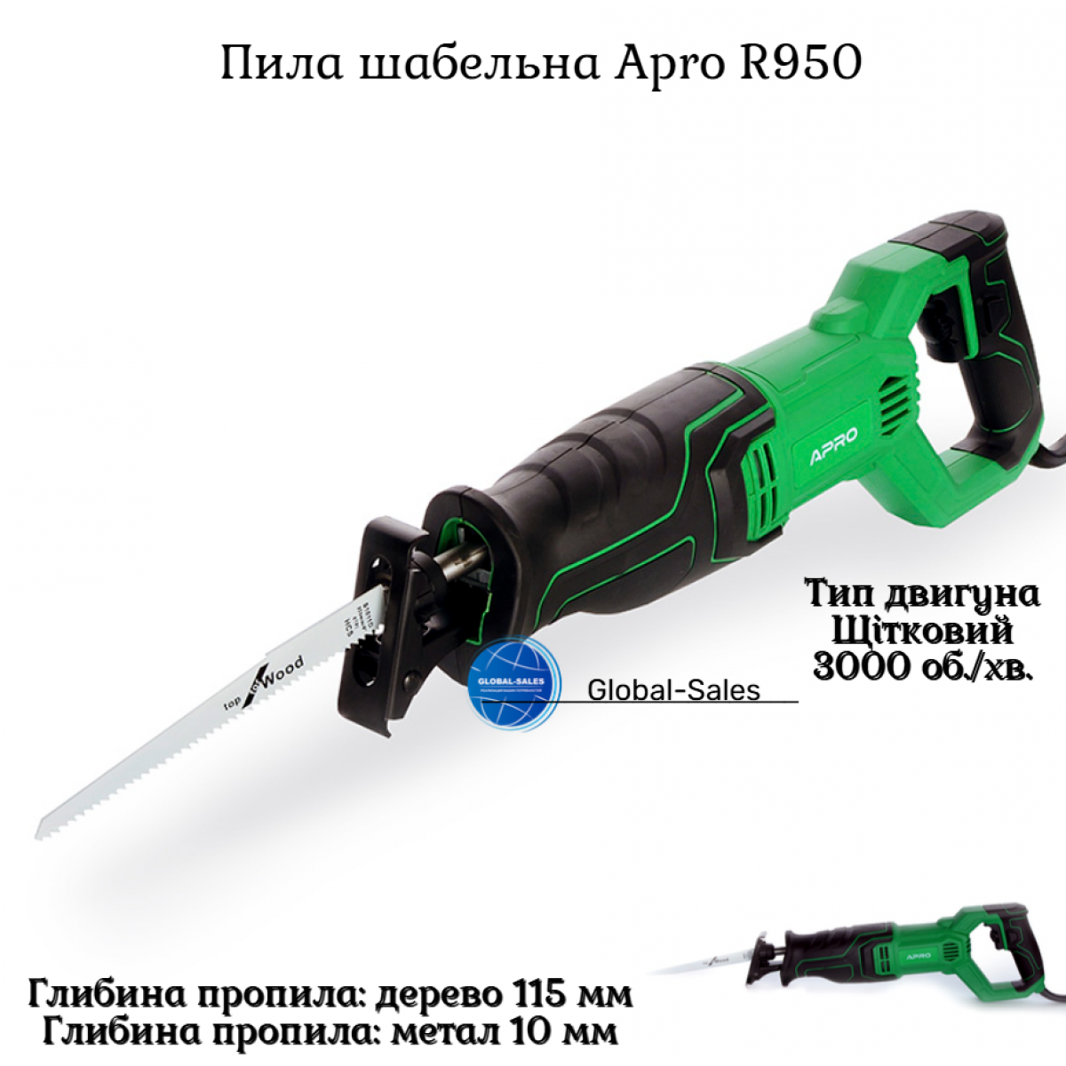 Пила сабельная Apro R950 (899341)