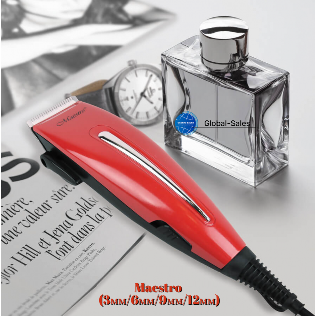 Машинка для стрижки Maestro MR-652C-Red (MR-652C-RED)