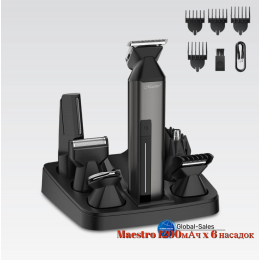 Триммер универсальный Maestro 1200мАч x 6 насадок (MR-660) Триммер универсальный Maestro 1200мАч x 6 насадок (MR-660)